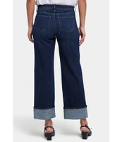 NYDJ Teresa Wide Leg High Rise Slimming Cuffed Jeans