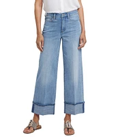 NYDJ Teresa Wide Leg High Rise Slimming Cuffed Jeans