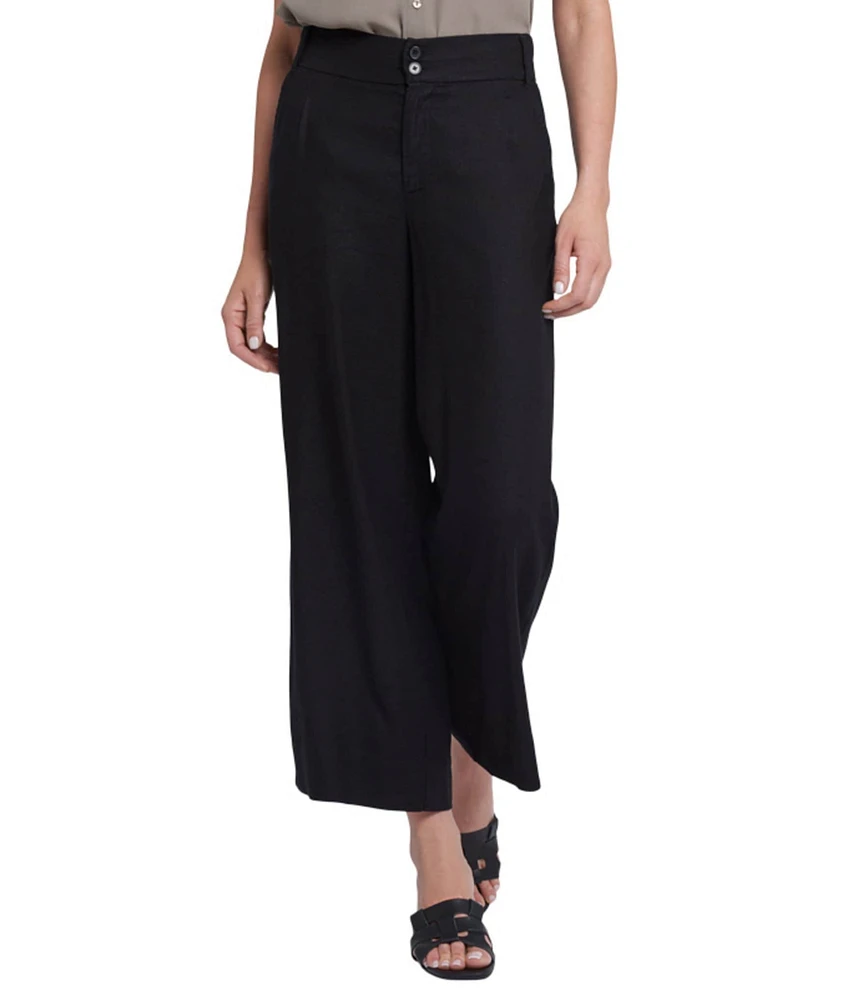 NYDJ Waverly Wide Leg Cropped Trouser Pants