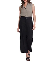 NYDJ Waverly Wide Leg Cropped Trouser Pants