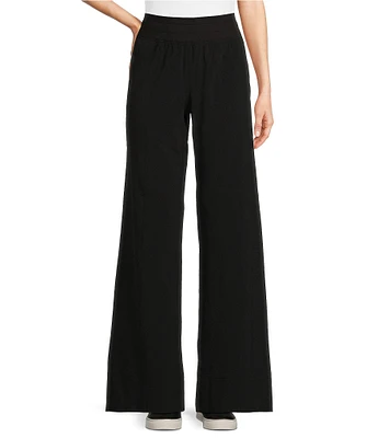 NZ ACTIVE by NIC + ZOE Tech Stretch Woven Wide Leg Pant