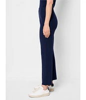 NZ ACTIVE by NIC + ZOE Unwind Pleated Knit Wide Leg Ankle Pant