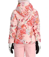 Obermeyer Big Girls 7-16 Long Sleeve Rylee Floral Printed Hooded Ski Jacket