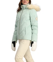 Obermeyer Bombshell Faux Fur Trim Insulated Water Resistant Ski Jacket