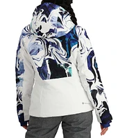 Obermeyer Cosima Glacier Melt Print HydroBlock® Pro Hooded Down Ski Jacket