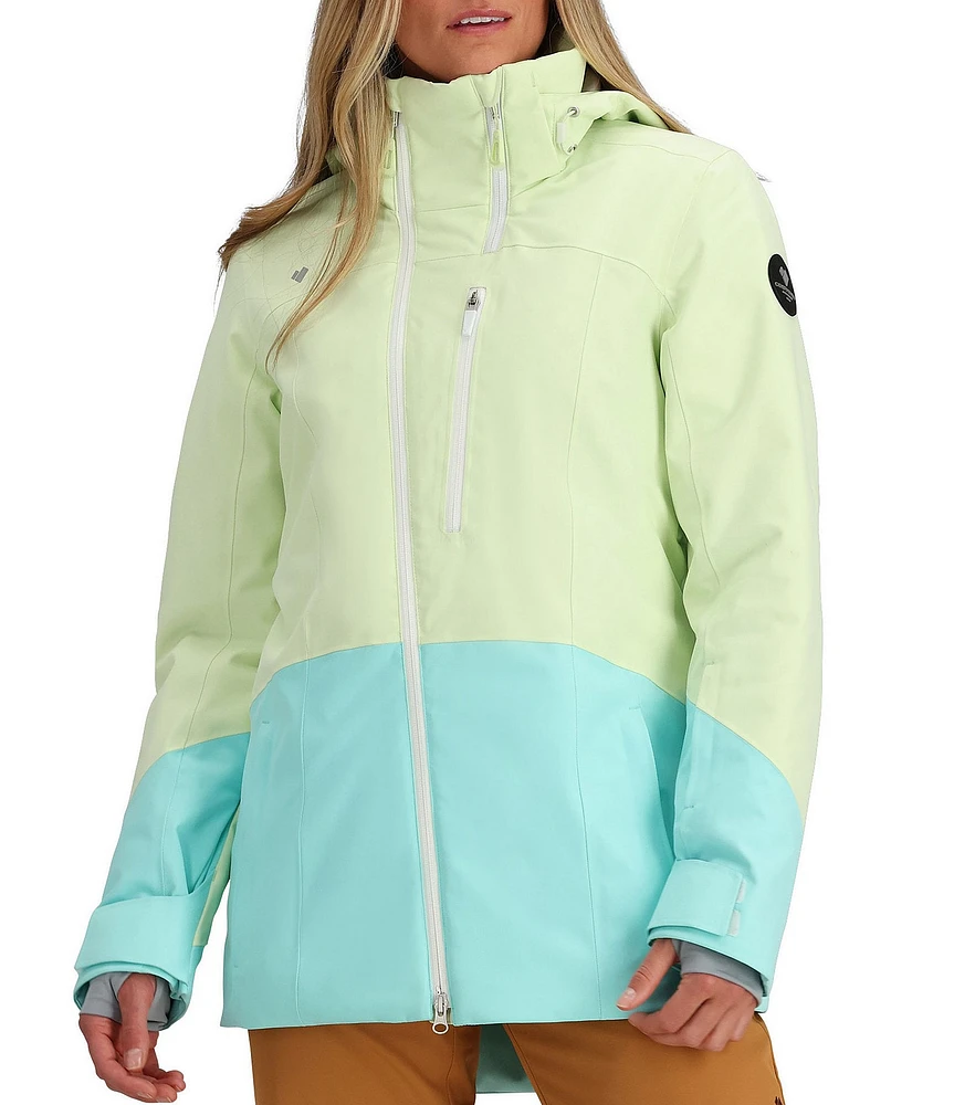 Obermeyer First Chair HydroBlock® Pro 2-Way Stretch Color Block Hooded Ski-Snow Jacket