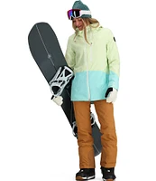 Obermeyer First Chair HydroBlock® Pro 2-Way Stretch Color Block Hooded Ski-Snow Jacket