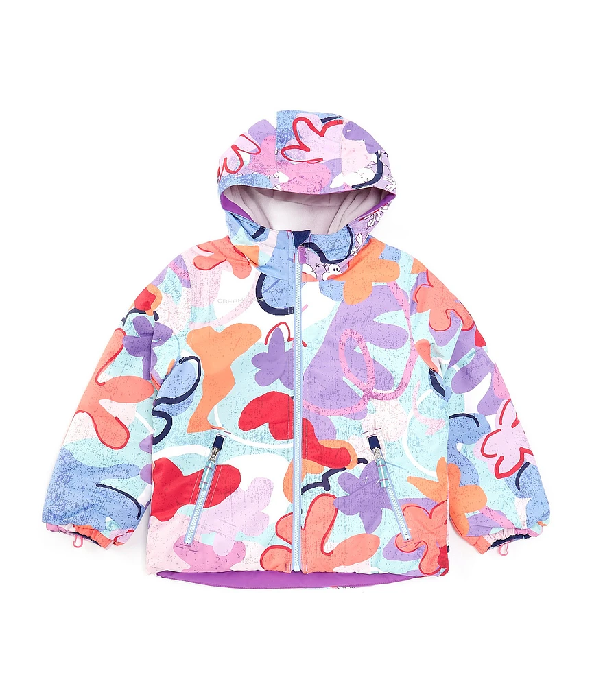 Obermeyer Little Girls 2T-8 Long Sleeve Ashor Under The Sea Printed Jacket