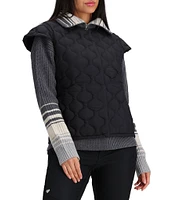 Obermeyer Perry HydroBlock® Classic Toray® Airtastic Cap Sleeve Snap Front Quilted Down Vest