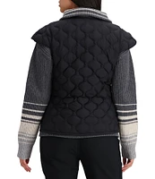 Obermeyer Perry HydroBlock® Classic Toray® Airtastic Cap Sleeve Snap Front Quilted Down Vest