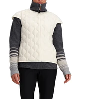 Obermeyer Perry HydroBlock® Classic Toray® Airtastic Cap Sleeve Snap Front Quilted Down Vest