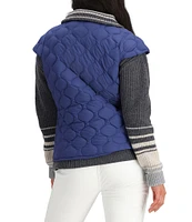 Obermeyer Perry HydroBlock® Classic Toray® Airtastic Cap Sleeve Snap Front Quilted Down Vest