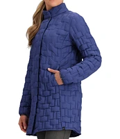 Obermeyer Perry HydroBlock® Classic Toray® Airtastic Long Sleeve Asymmetrical Snap Front Down Parka