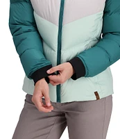 Obermeyer Peyton Quilted Hooded Long Sleeve Stand Collar Puffer Ski Jacket