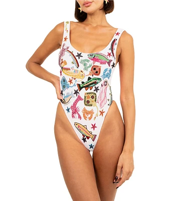 OCEANUS Arizona Beaded One Piece Swimsuit