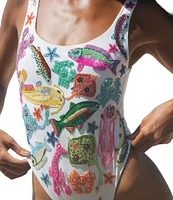 OCEANUS Arizona Beaded One Piece Swimsuit