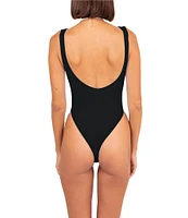 OCEANUS Willow Beaded One Piece Swimsuit
