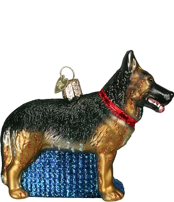 Old World Christmas German Shepherd Glass Ornament