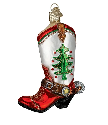 Old World Christmas Christmas Cowboy Boots Ornament