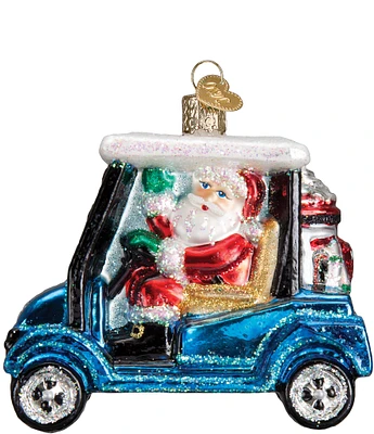 Old World Christmas Golf Cart Santa Ornament