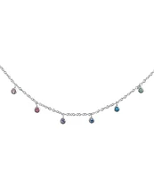 Olivia Burton Rainbow Crystal Choker Necklace