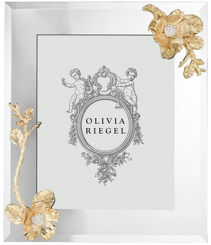 Olivia Riegel Botanica Two-Tone Floral Crystal Frame