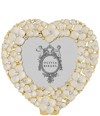 Olivia Riegel Dogwood Blossoms Crystal Heart Frame
