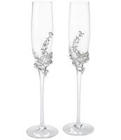 Olivia Riegel Eleanor Pewter Adornment Flutes, Set of 2