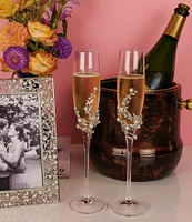 Olivia Riegel Eleanor Pewter Adornment Flutes, Set of 2