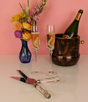 Olivia Riegel Eleanor Pewter Adornment Flutes, Set of 2