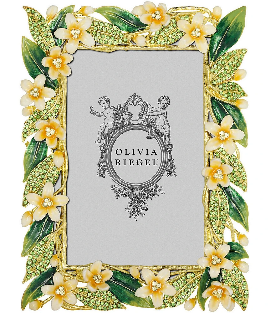 Olivia Riegel Hannah Crystal Floral Leaves Frame