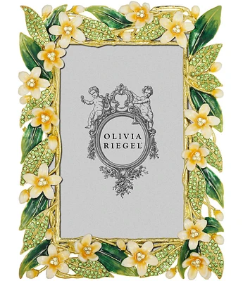 Olivia Riegel Hannah Crystal Floral Leaves Frame