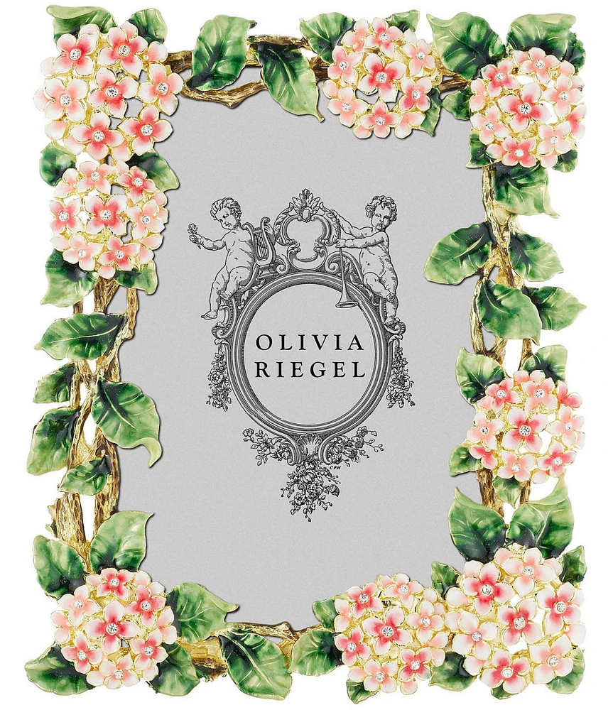 Olivia Riegel Pink Lantana Floral Pattern Frame