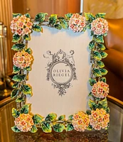 Olivia Riegel Pink Lantana Floral Pattern Frame