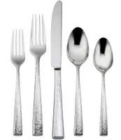 Oneida Cabria Hammered 20-Piece Stainless Steel Flatware Set