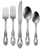 Oneida Louisiana Floral Fiddleback 45-Piece Stainless Steel Flatware Set