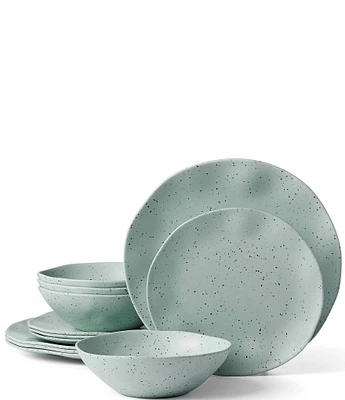 Oneida Terrazzo Melamine 12-Piece Dinnerware Set