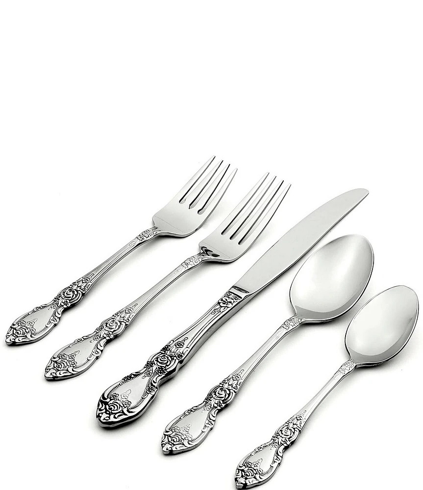 Oneida Wordsworth 45-Piece Stainless Steel Flatware Set