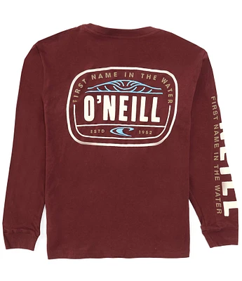 O'Neill Big Boys 8-20 Even Tide Graphic Long Sleeve T-Shirt