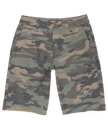 O'Neill Big Boys 8-20 Locked Hyperfreak Camo Stretch Slub Shorts