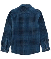 O'Neill Big Boys 8-20 Long Sleeve Glacier Plaid High Pile Super Fleece Shirt