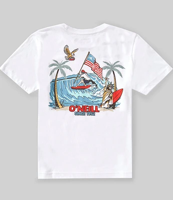 O'Neill Big Boys 8-20 Short-Sleeve Eagles Fly T-Shirt