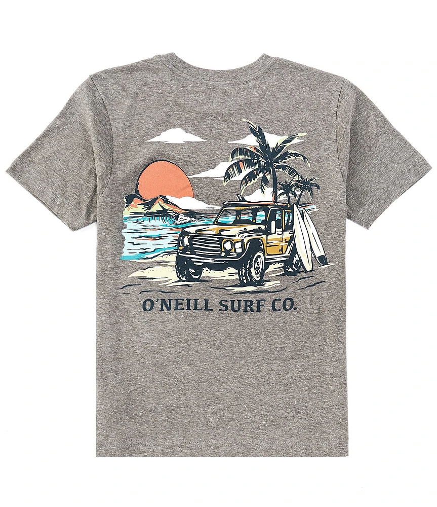 O'Neill Big Boys 8-20 Short Sleeve Free Wheelin' Heathered T-Shirt