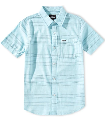 O'Neill Big Boys 8-20 Short Sleeve Seafaring Stripe Woven Shirt
