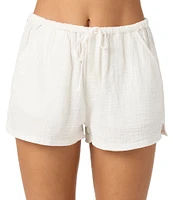 O'Neill Brenda Mid Rise Double Gauze Crinkle Shorts