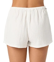 O'Neill Brenda Mid Rise Double Gauze Crinkle Shorts