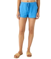 O'Neill Brenda Mid Rise Double Gauze Crinkle Shorts