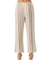 O'Neill Brenda Mid Rise Striped Double-Gauze Pants