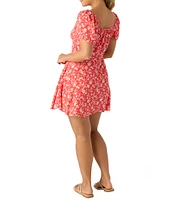 O'Neill Carina Short Sleeve Floral Printed Minidress