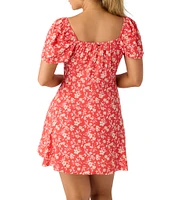 O'Neill Carina Short Sleeve Floral Printed Minidress